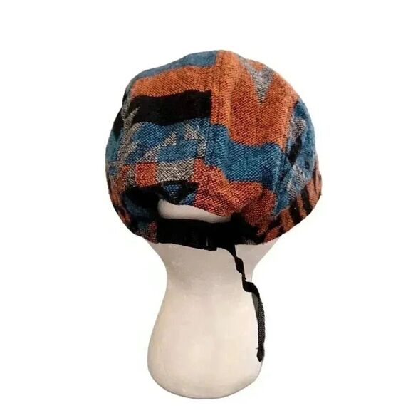 Carbon Men's Black/Orange/Blue Poly/Wool Adj Cap - Picture 5 of 10